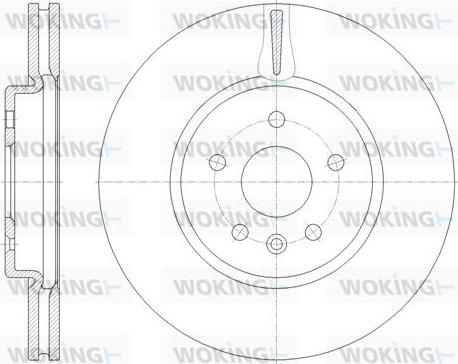 Woking D61794.10 - Disque de frein cwaw.fr