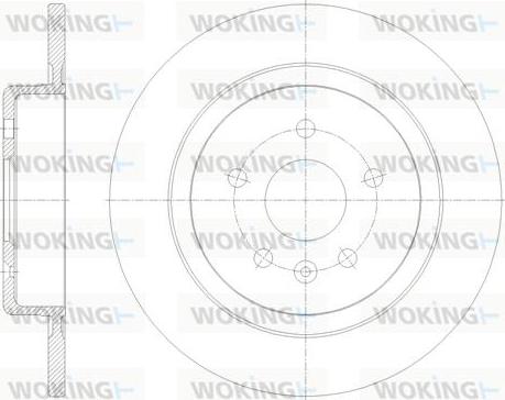 Woking D61791.00 - Disque de frein cwaw.fr