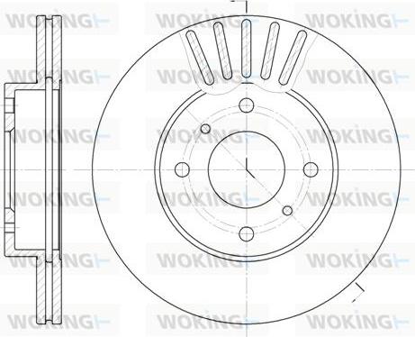 Woking D6179.10 - Disque de frein cwaw.fr