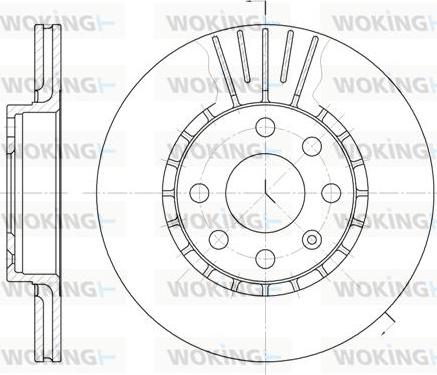 Woking D6174.10 - Disque de frein cwaw.fr