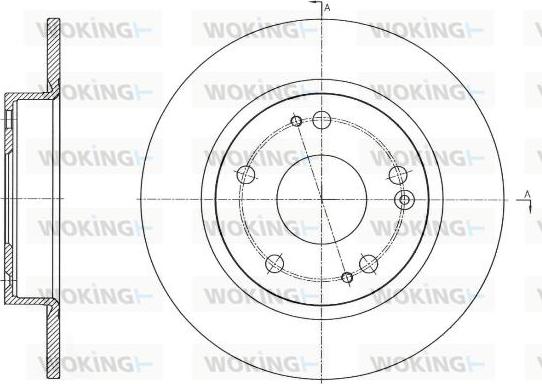 Woking D61756.00 - Disque de frein cwaw.fr