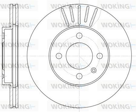 Woking D6175.10 - Disque de frein cwaw.fr