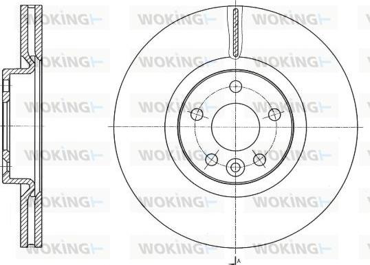 Woking D61764.10 - Disque de frein cwaw.fr