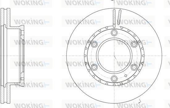 Woking D61706.10 - Disque de frein cwaw.fr