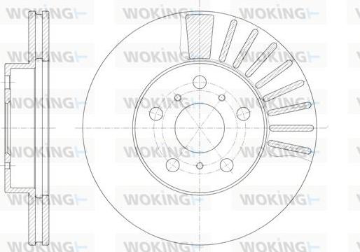 Woking D6170.10 - Disque de frein cwaw.fr