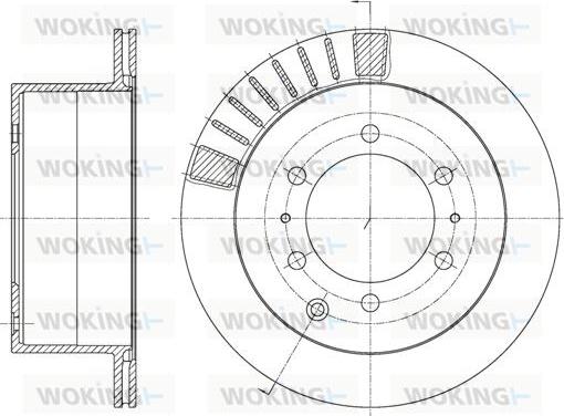 Woking D61713.10 - Disque de frein cwaw.fr