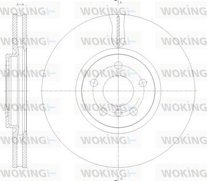 Woking D61789.10 - Disque de frein cwaw.fr