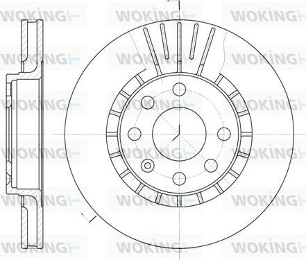 Woking D6178.10 - Disque de frein cwaw.fr