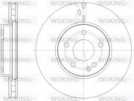 Woking D61788.10 - Disque de frein cwaw.fr