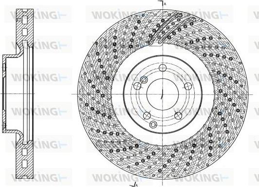 Woking D61739.10 - Disque de frein cwaw.fr