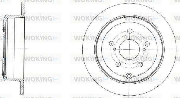 Woking D61732.00 - Disque de frein cwaw.fr