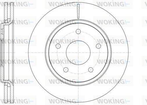 Woking D61724.10 - Disque de frein cwaw.fr