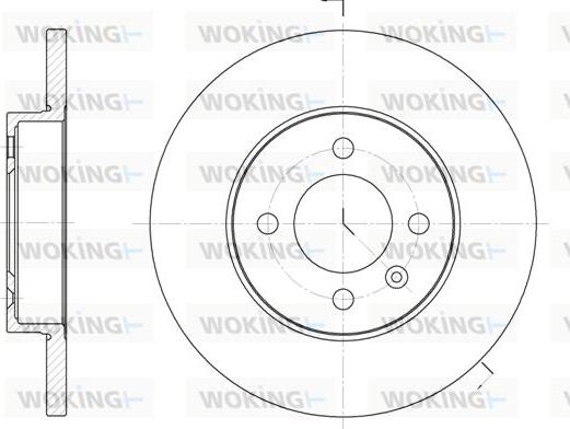 Woking D6172.00 - Disque de frein cwaw.fr