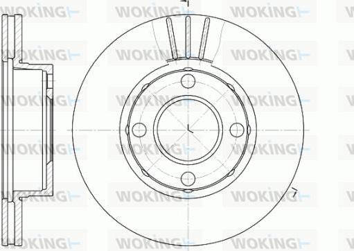 Woking D6177.10 - Disque de frein cwaw.fr