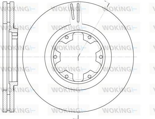 Woking D6899.10 - Disque de frein cwaw.fr