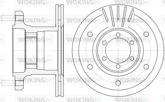 Woking D6894.10 - Disque de frein cwaw.fr