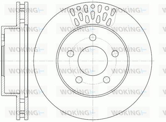 Woking D6895.10 - Disque de frein cwaw.fr