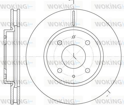 Woking D6890.10 - Disque de frein cwaw.fr