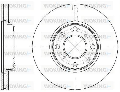 Woking D6844.10 - Disque de frein cwaw.fr