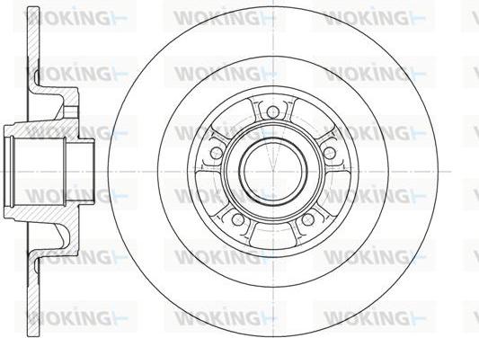 Woking D6848.00 - Disque de frein cwaw.fr