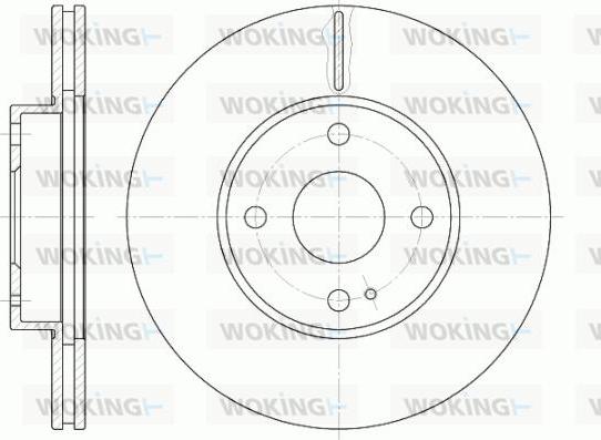 Woking D6843.10 - Disque de frein cwaw.fr