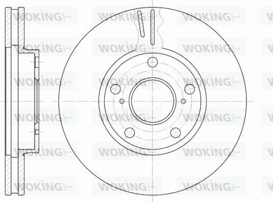 Woking D6842.10 - Disque de frein cwaw.fr