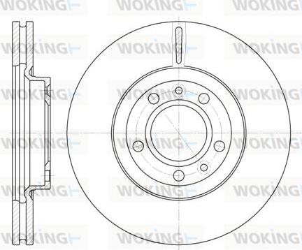 Woking D6869.10 - Disque de frein cwaw.fr