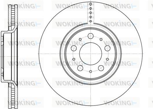 Woking D6866.10 - Disque de frein cwaw.fr