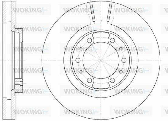 Woking D6868.10 - Disque de frein cwaw.fr