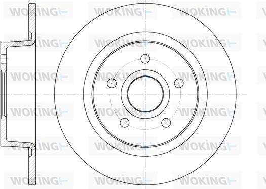 Woking D6863.00 - Disque de frein cwaw.fr