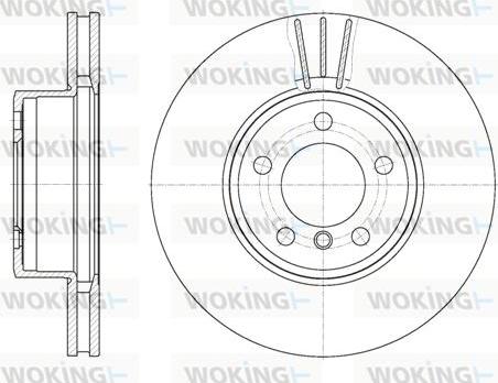 Woking D6867.10 - Disque de frein cwaw.fr