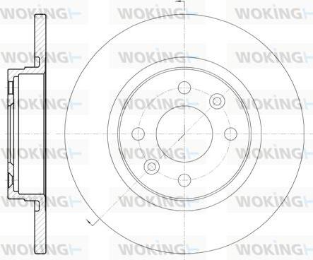 Woking D6809.00 - Disque de frein cwaw.fr