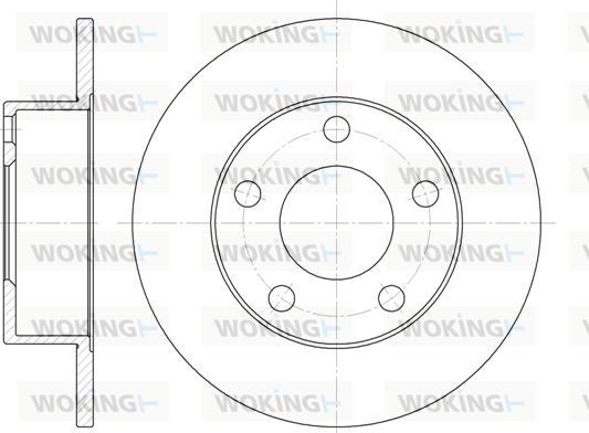 Woking D6803.00 - Disque de frein cwaw.fr