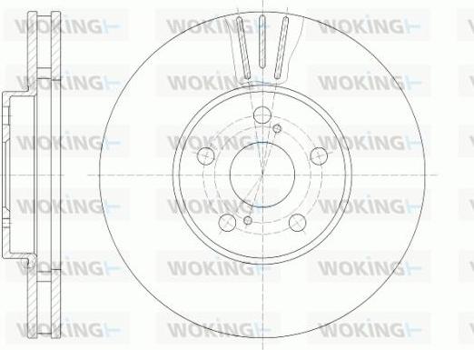 Woking D6819.10 - Disque de frein cwaw.fr