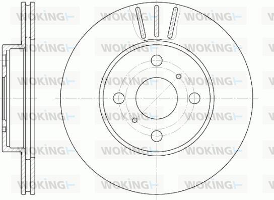 Woking D6814.10 - Disque de frein cwaw.fr