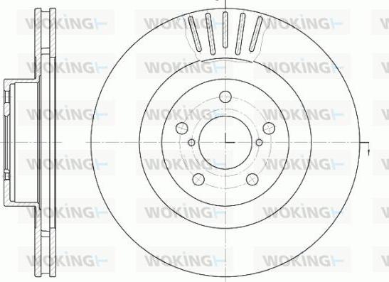 Woking D6816.10 - Disque de frein cwaw.fr