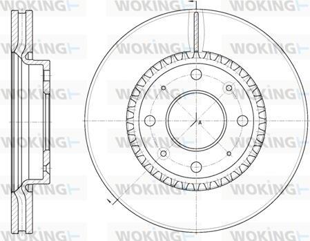 Woking D6889.10 - Disque de frein cwaw.fr