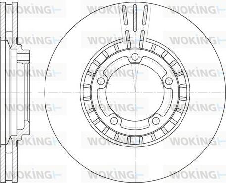 Woking D6884.10 - Disque de frein cwaw.fr