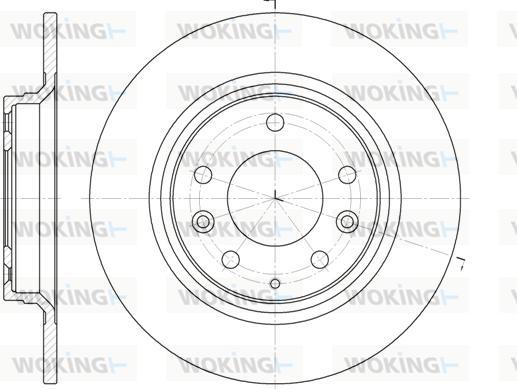 Woking D6881.00 - Disque de frein cwaw.fr