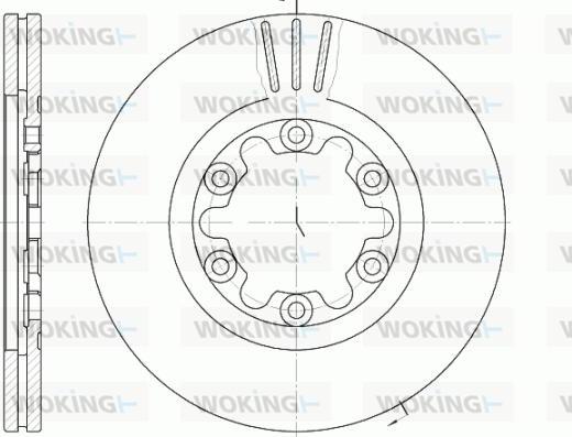 Woking D6882.10 - Disque de frein cwaw.fr