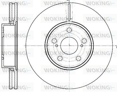 Woking D6887.10 - Disque de frein cwaw.fr