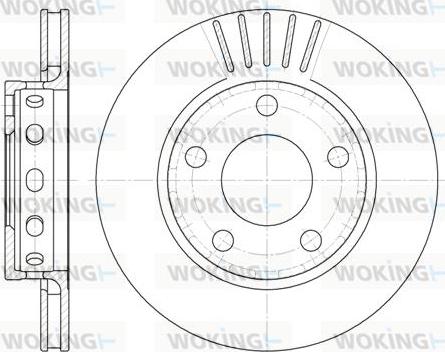 Woking D6835.10 - Disque de frein cwaw.fr