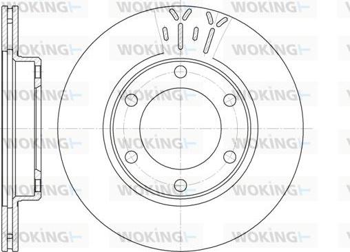 Woking D6824.10 - Disque de frein cwaw.fr