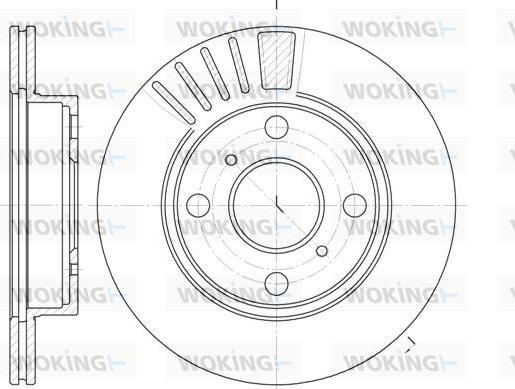 Woking D6825.10 - Disque de frein cwaw.fr