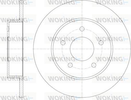 Woking D6820.00 - Disque de frein cwaw.fr