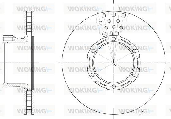 Woking D6821.10 - Disque de frein cwaw.fr