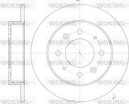 Woking D6874.00 - Disque de frein cwaw.fr