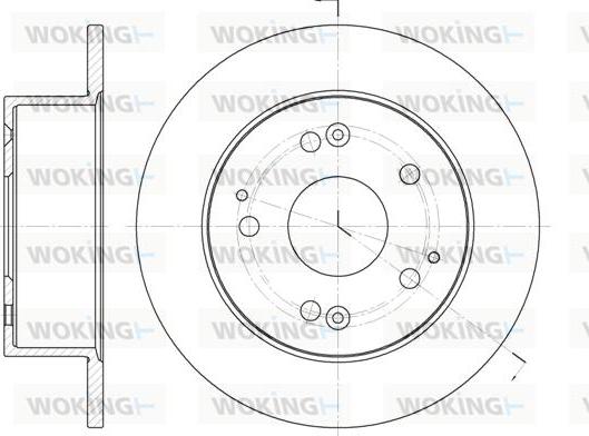 Woking D6875.00 - Disque de frein cwaw.fr