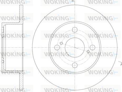 Woking D6871.00 - Disque de frein cwaw.fr