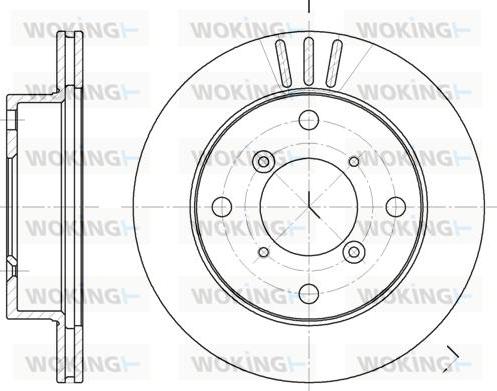 Woking D6399.10 - Disque de frein cwaw.fr